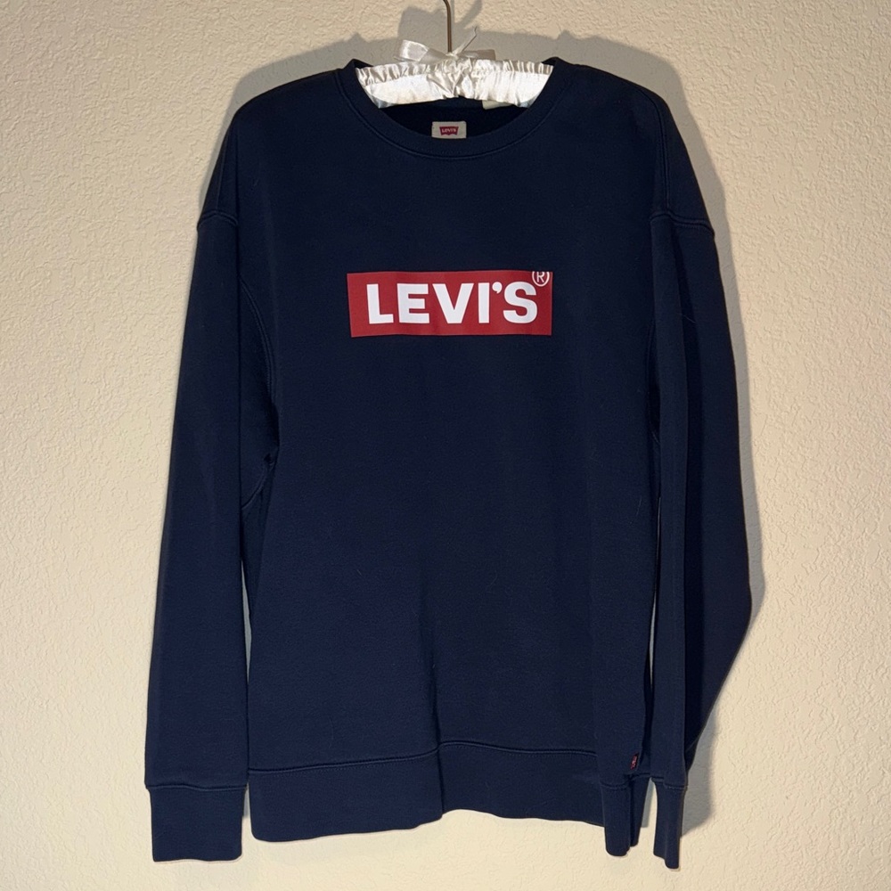 Levi's Men's Dark Blue Crewneck Sweatshirt